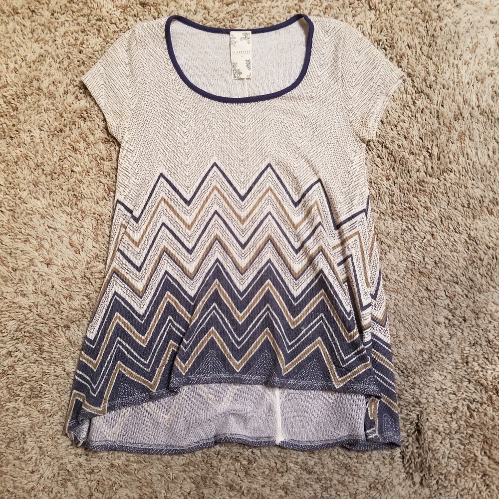 Blu Pepper Short Sleeve Top